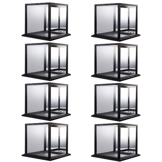 8 Pack: Black Basketball Display Case with Mirror Back by Studio Décor®